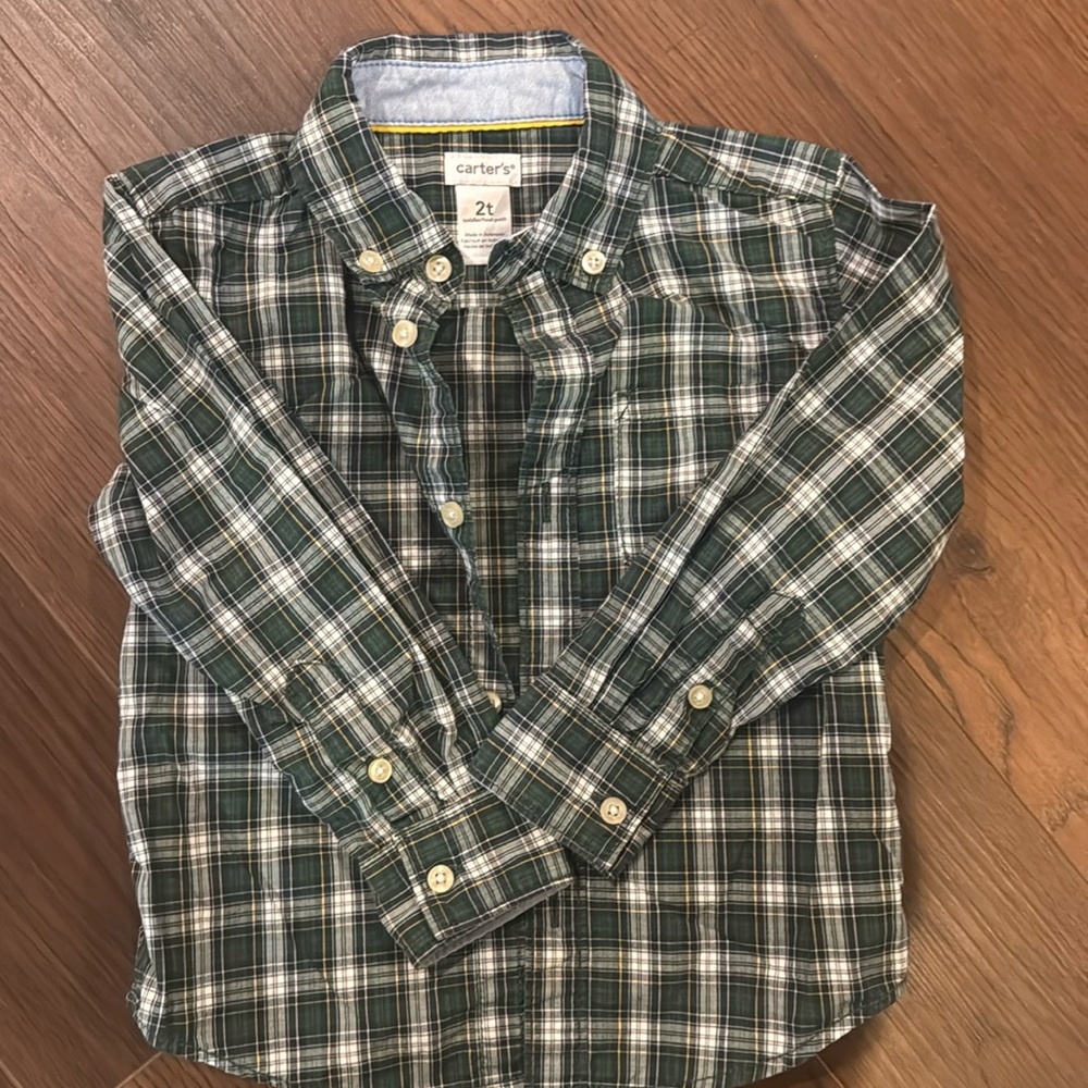 Carter’s Toddler Boys Button Down Shirt Size 2t